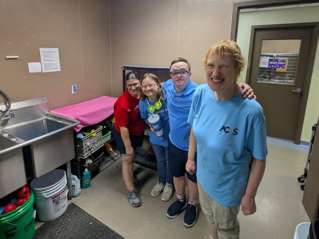Volunteering at Toledo Humane Society!